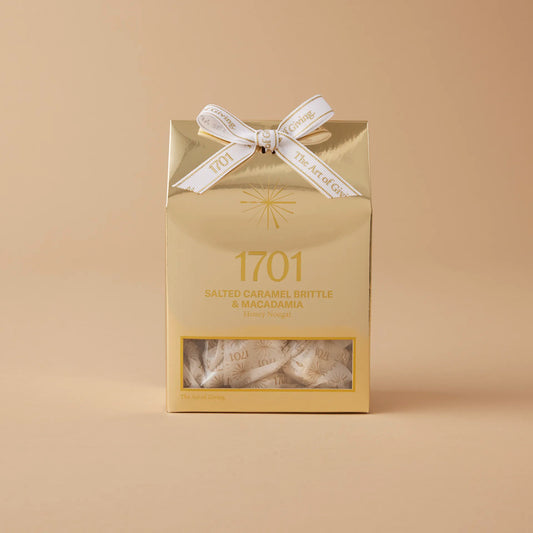 Salted Caramel Brittle & Macadamia Honey Nougat Box (160g)